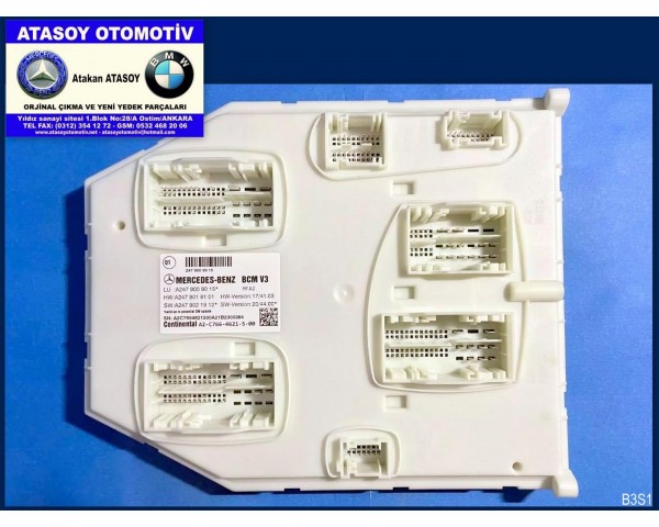 MERCEDES W118 CLA SAM BEYNİ 2479005919 2479003819 2479009318 2479001317 2479005016 2479009015 2479005615 2479004312 2479005811 2479005611 2479005808 B3S1